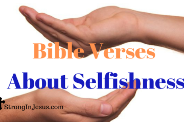 bible verses about selfishness