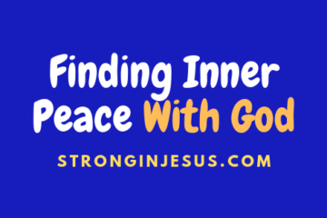 finding inner peace with god