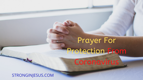 prayer for protection from coronavirus