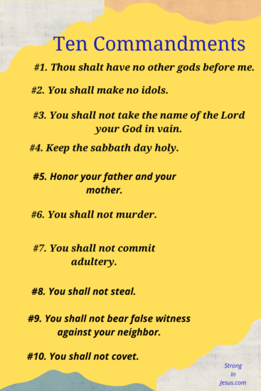 The Ten Commandments KJV Amazing Free PDF - STRONGINJESUS.COM
