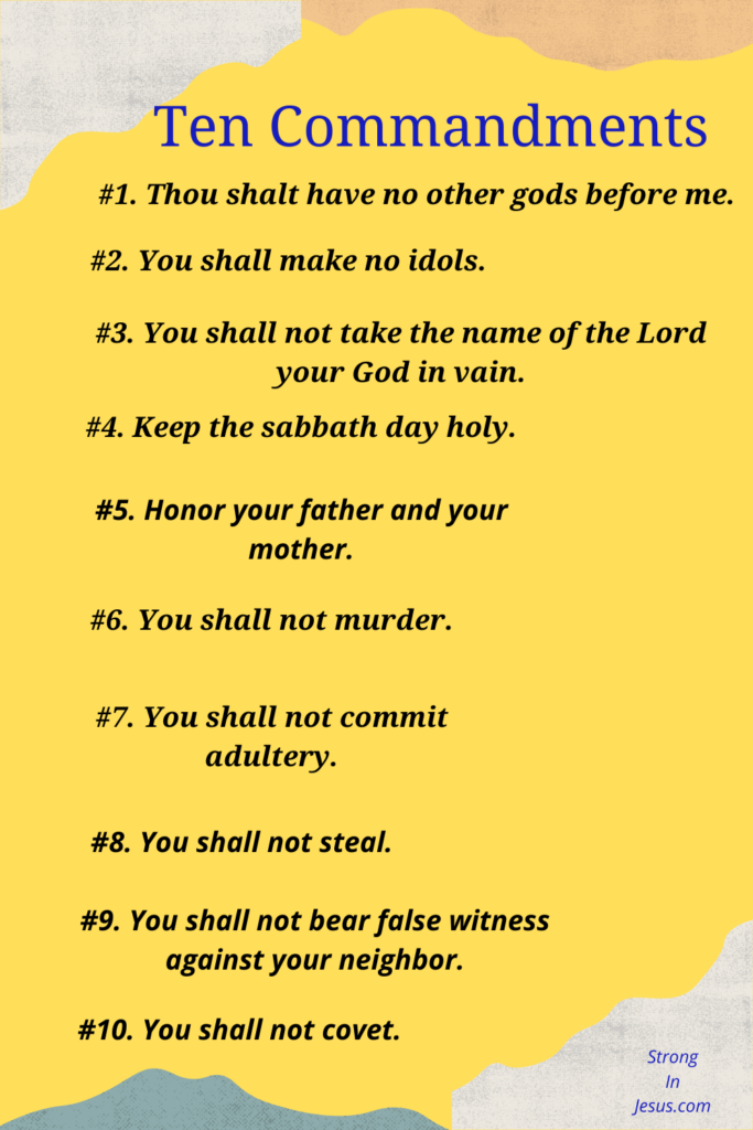 The Ten Commandments KJV Amazing Free PDF STRONGINJESUS COM