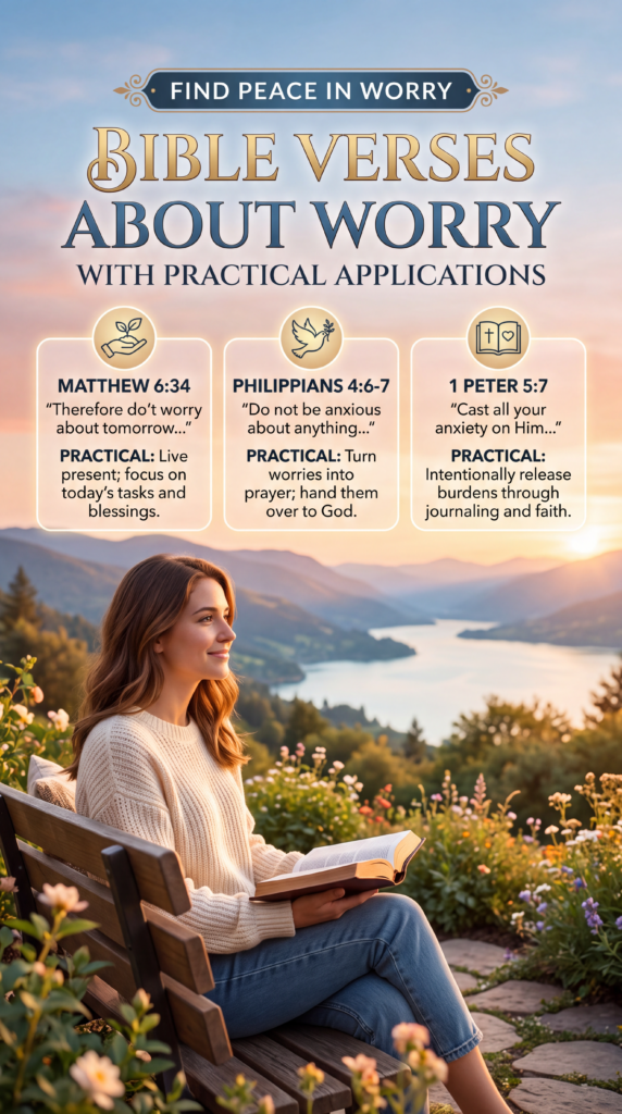 15 Bible Verses About Worry with Practical Applications